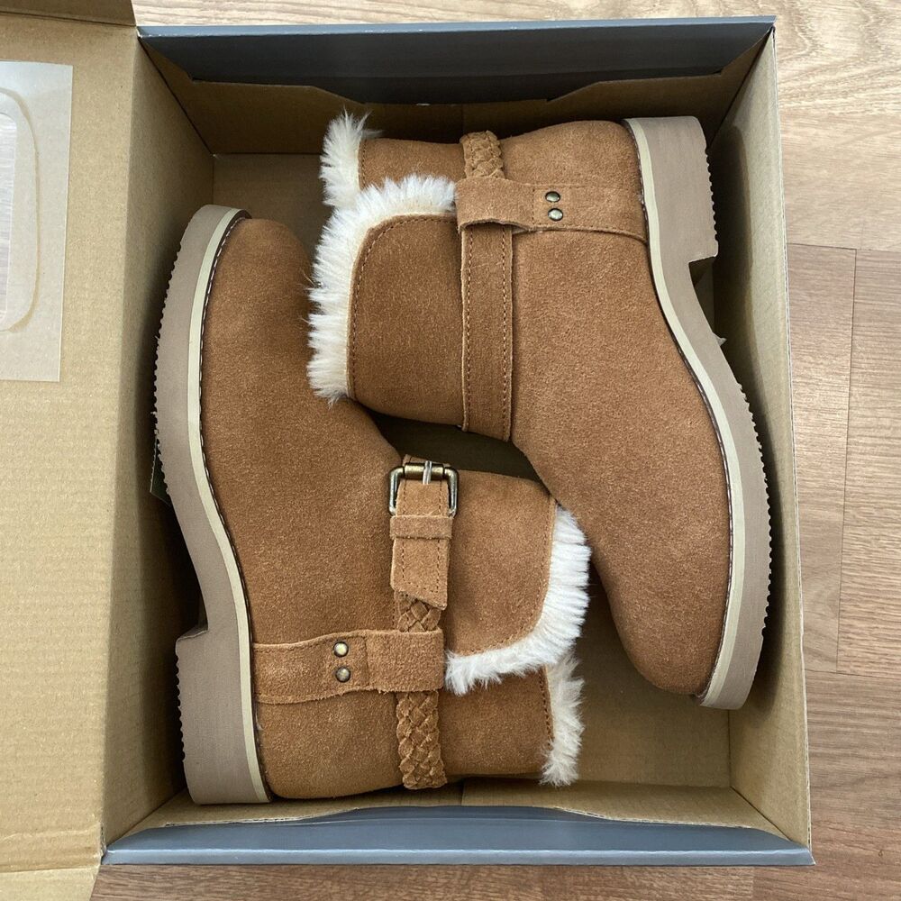 Style & Co Korri Pull-On Buckled Cold Weather Booties Chestnut Size 6M NIB - Picture 3 of 11
